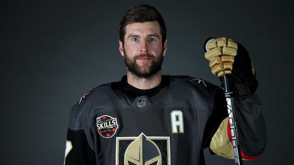 Alex Pietrangelo of the Vegas Golden Knights poses for a portrait Alex Pietrangelo of the Vegas Golden Knights poses for a portrait