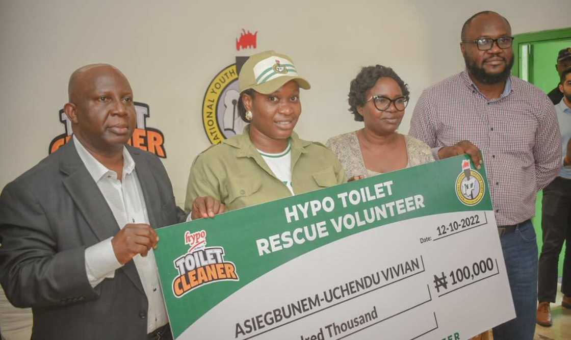 HYPO Toilet Cleaner Rewards NYSC Toilet Rescue Volunteers