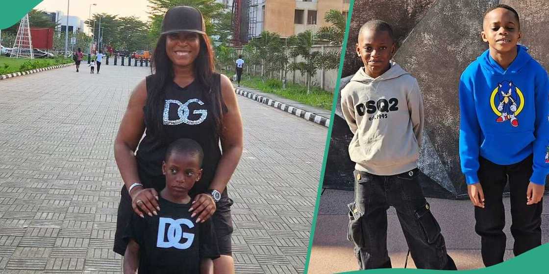 Linda Ikeji's son and his cousin having fun in Disneyland Paris