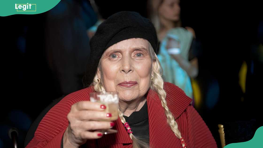 Joni Mitchell at The Majestic Downtown in Los Angeles, California Joni Mitchell at The Majestic Downtown in Los Angeles, California