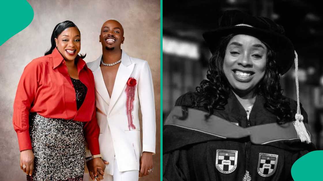 Enioluwa's mother bags PHD, he beams with joy. Enioluwa's mother bags PHD, he beams with joy.