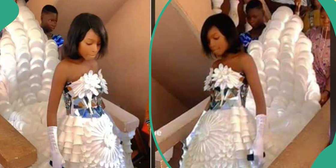 Bridal outfit with cups and plates Bridal outfit with cups and plates