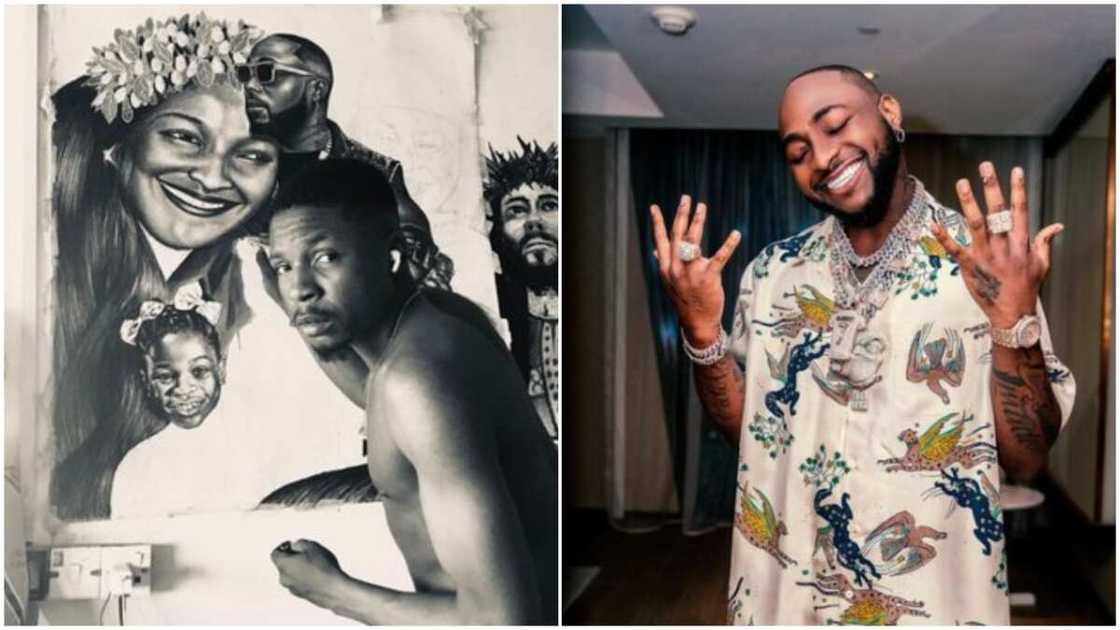 Davido said he is interested in getting the art.