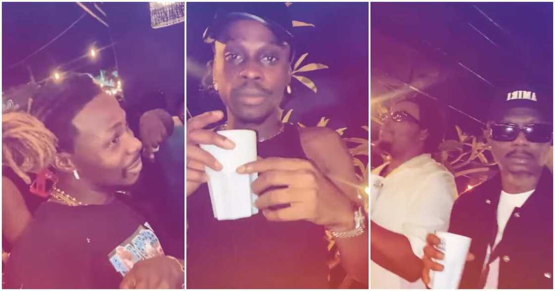 Asake, Fireboy, Olamide and Reminisce at the club.