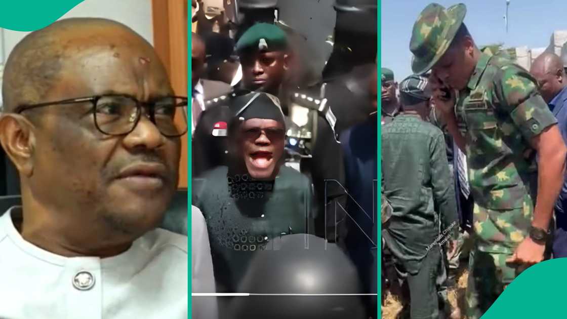 Man points out important detail in video of Wike vs naval officer.