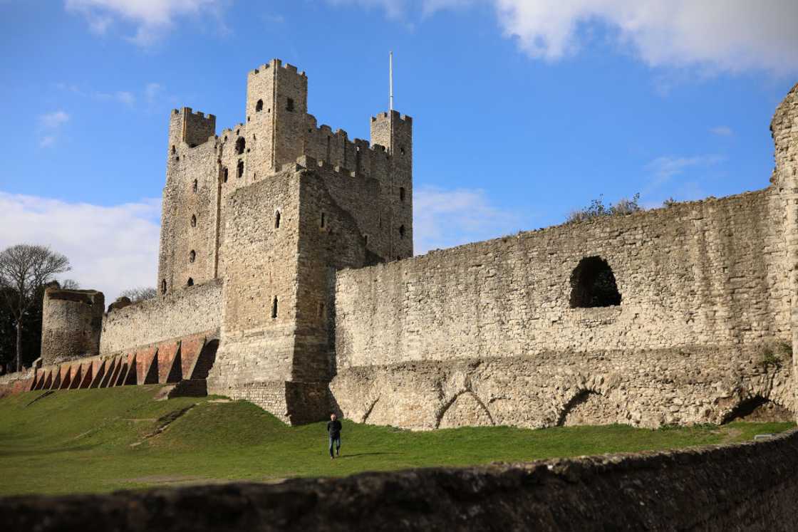 A general view of Rochester Castle A general view of Rochester Castle