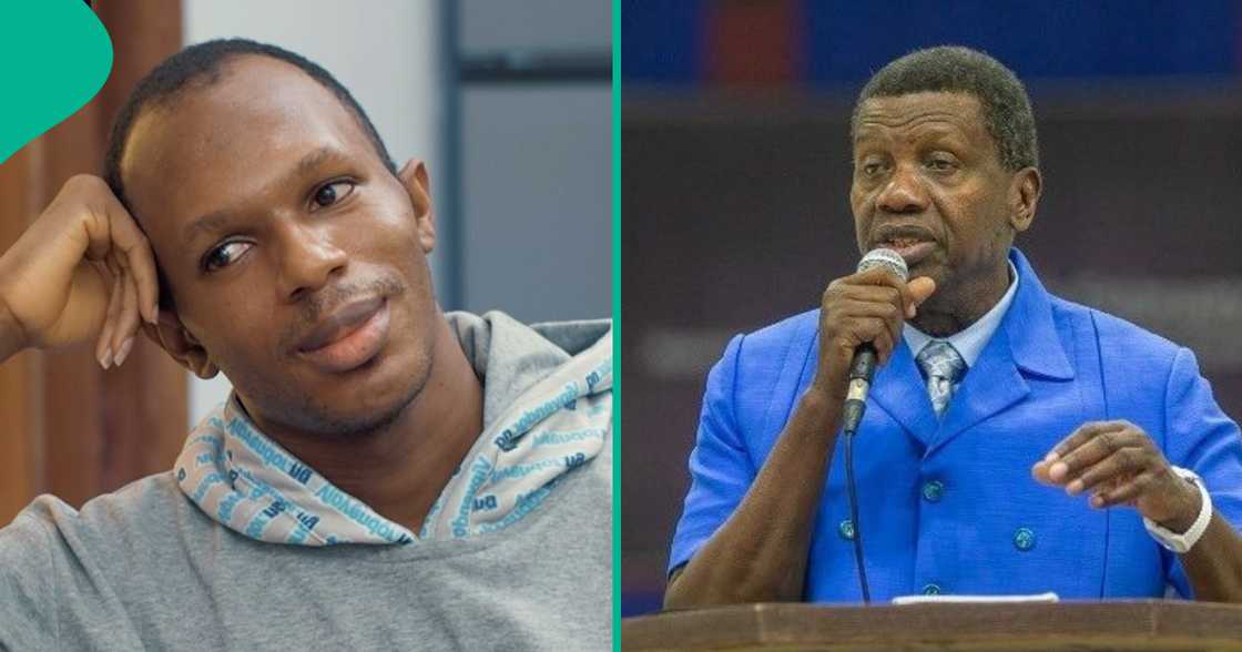 Daniel Regha reacts to Pastor Adeboye's comments.