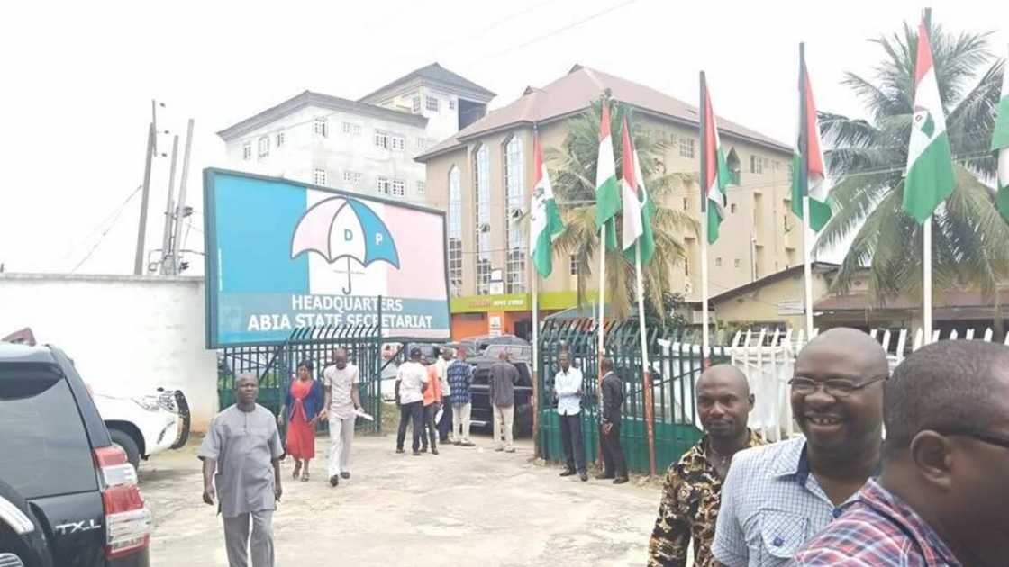 PDP, Police, Abia State Secretariat PDP, Police, Abia State Secretariat