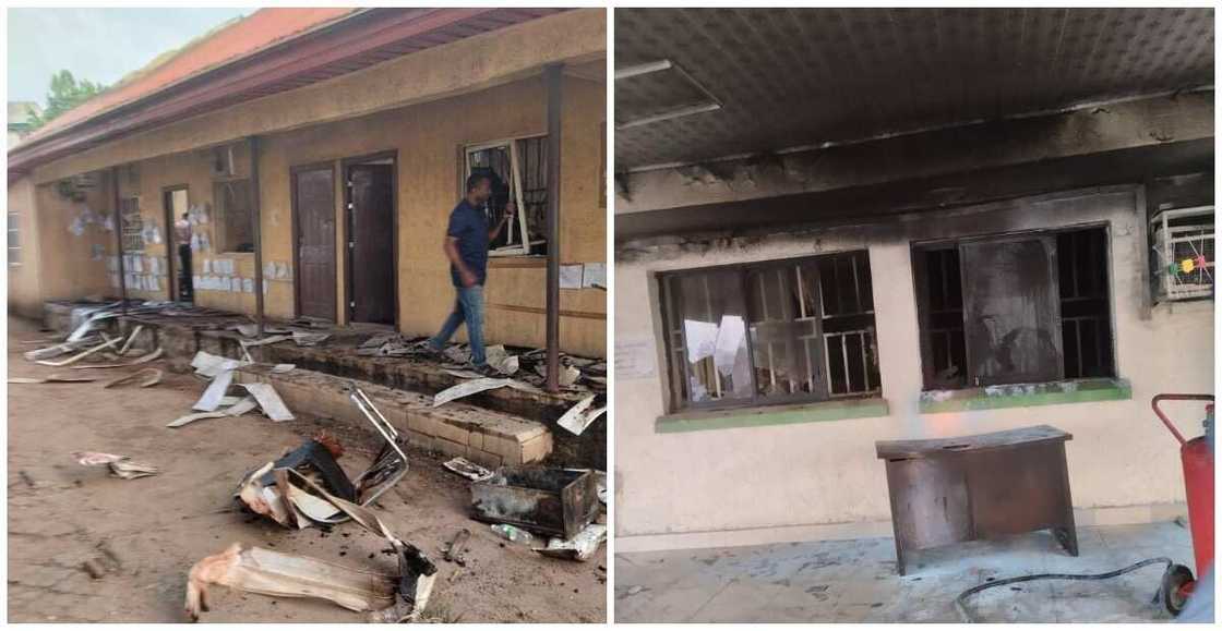 INEC office attacked INEC office attacked
