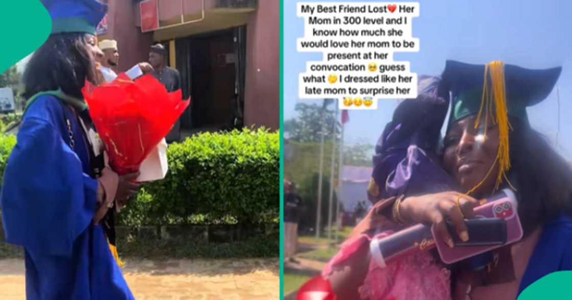 Lady makes her best friend's convocation day special.