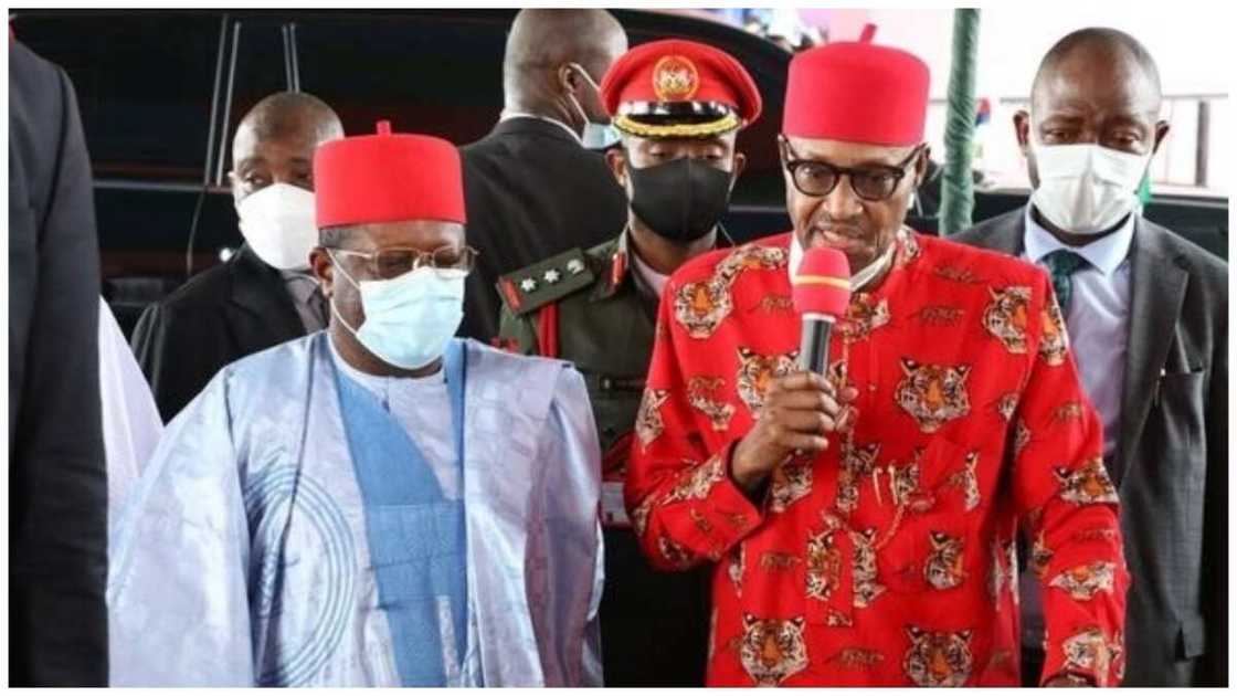 Ebonyi State Governor, Dave Umahi, All Progressives Congress, President Muhammadu Buhari Ebonyi State Governor, Dave Umahi, All Progressives Congress, President Muhammadu Buhari