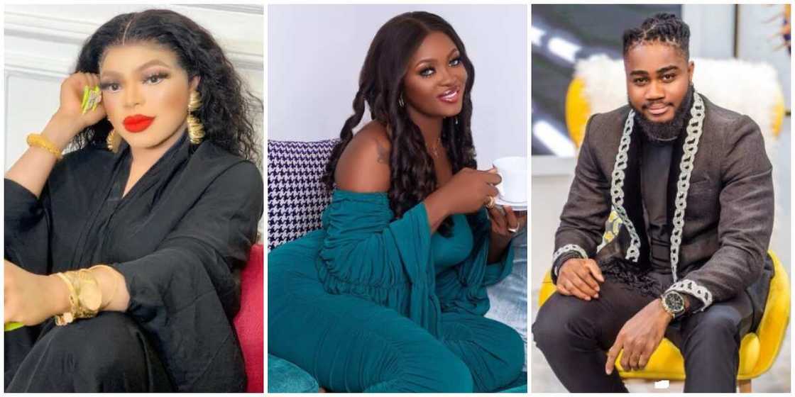 Photos of Bobrisky, Ka3na, Praise. Photos of Bobrisky, Ka3na, Praise.