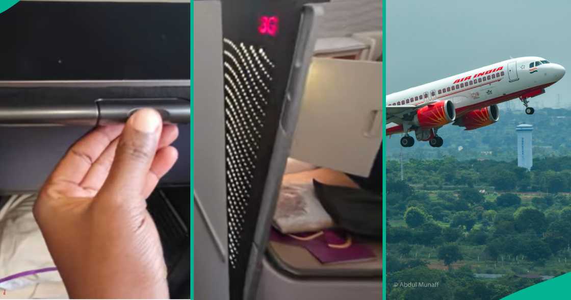 A man who boarded Air India business class flight shows 3 things he noticed inside plane