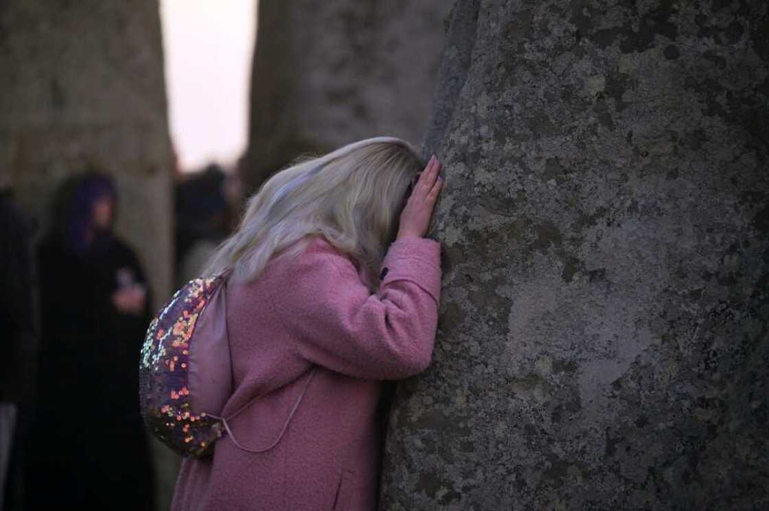 Around 6,000 people gathered Tuesday for the sunset and sunrise, according to the site's manager and police Around 6,000 people gathered Tuesday for the sunset and sunrise, according to the site's manager and police