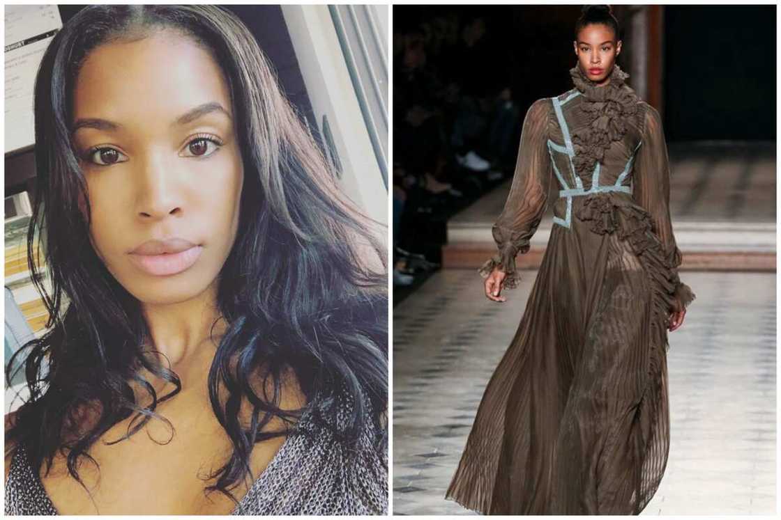 Dai Frazier posing for a selfie and walking down a runway Dai Frazier posing for a selfie and walking down a runway