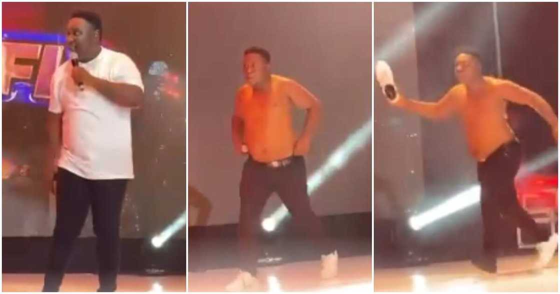 I Go Tuk goes shirtless on stage I Go Tuk goes shirtless on stage