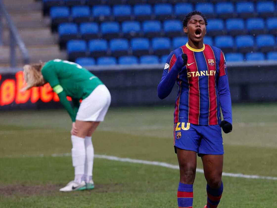 Oshoala scores as Barcelona maintain 100% record in the league