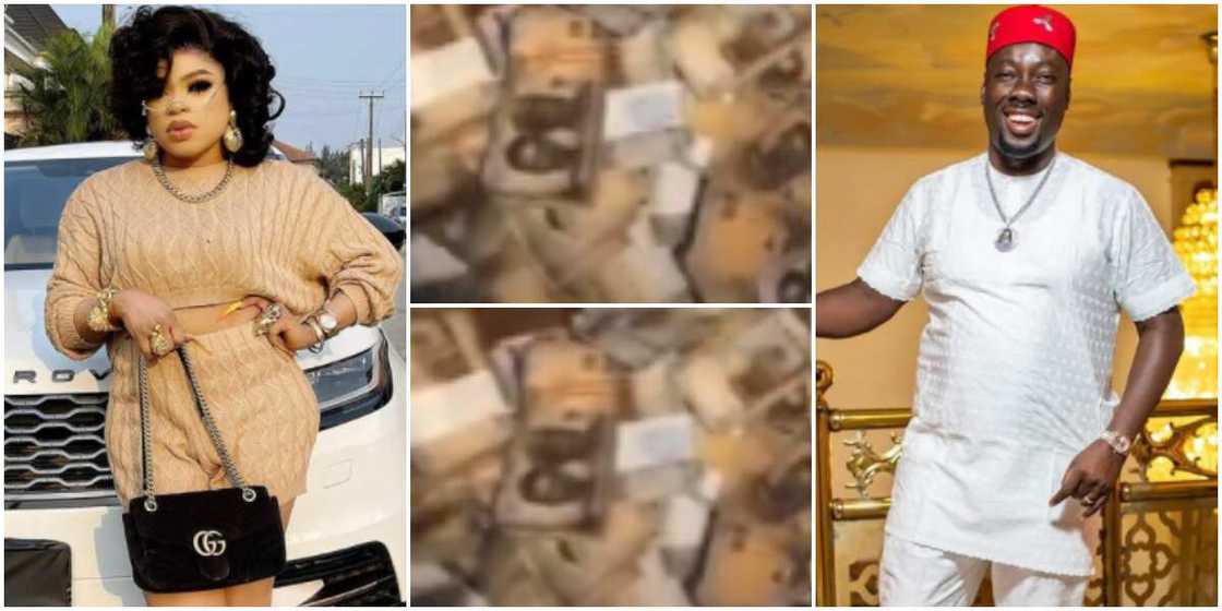 Bobrisky flaunts money in his usual fashion Bobrisky flaunts money in his usual fashion