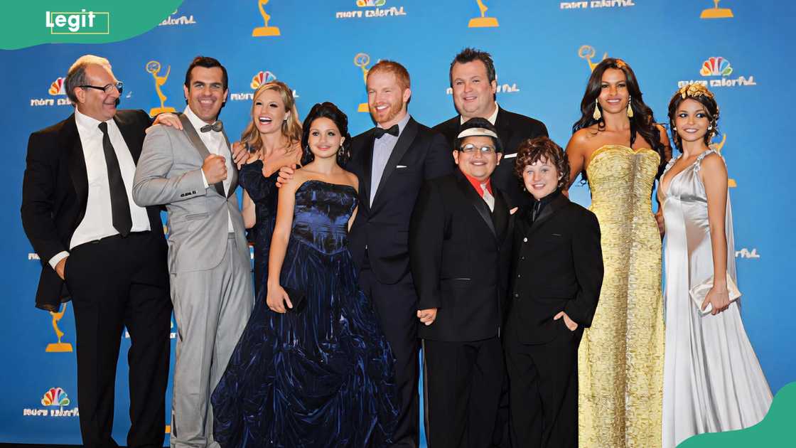 Cast and crew of Modern Family at JW Marriott Los Angeles at L.A. LIVE Cast and crew of Modern Family at JW Marriott Los Angeles at L.A. LIVE