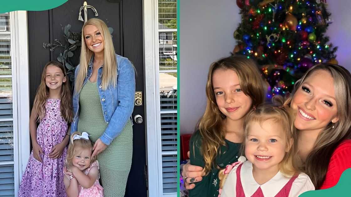 Mikaela Wallen and her two daughters Mikaela Wallen and her two daughters