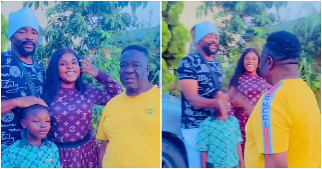 Comic actor Mr Ibu and his daughter Comic actor Mr Ibu and his daughter