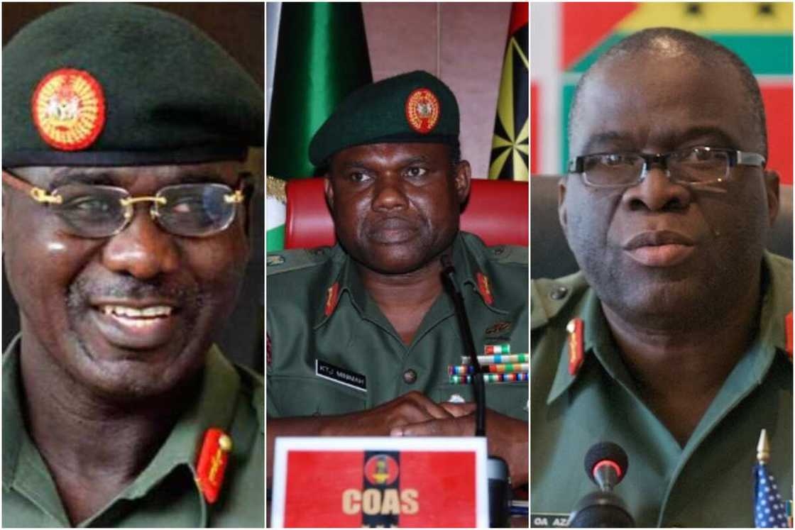 Meet 10 former Nigeria Chief of Army Staff who served between 1999 and 2021