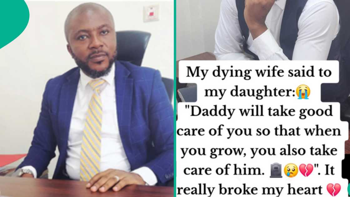 Man posts late wife last words to their daughter, triggers emotional reactions Man posts late wife last words to their daughter, triggers emotional reactions
