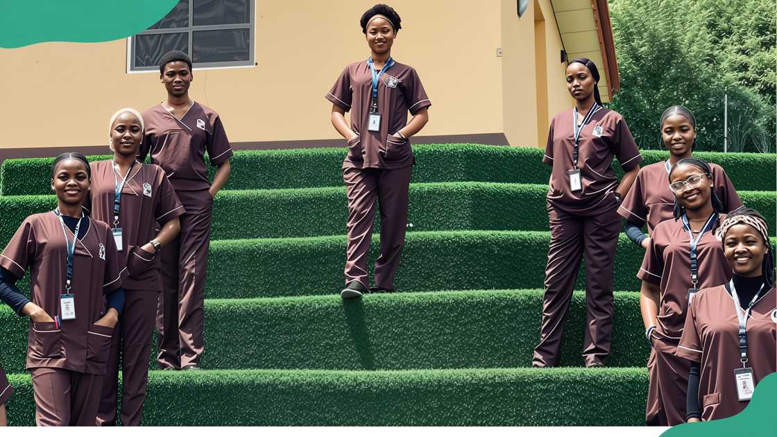 Hillside University students. Hillside University students.