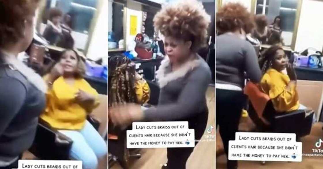 Hairdresser cuts friend's braids for failing to pay Hairdresser cuts friend's braids for failing to pay