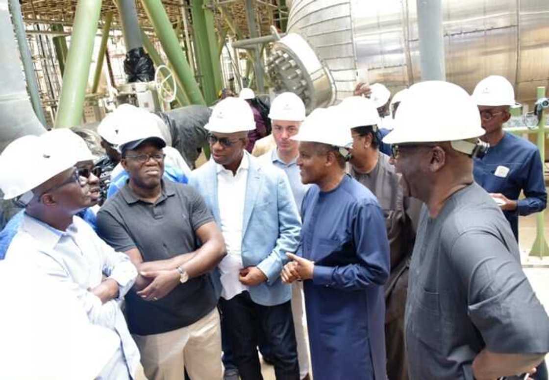 Fayemi, 10 other governors storm Dangote refinery in Lagos Fayemi, 10 other governors storm Dangote refinery in Lagos