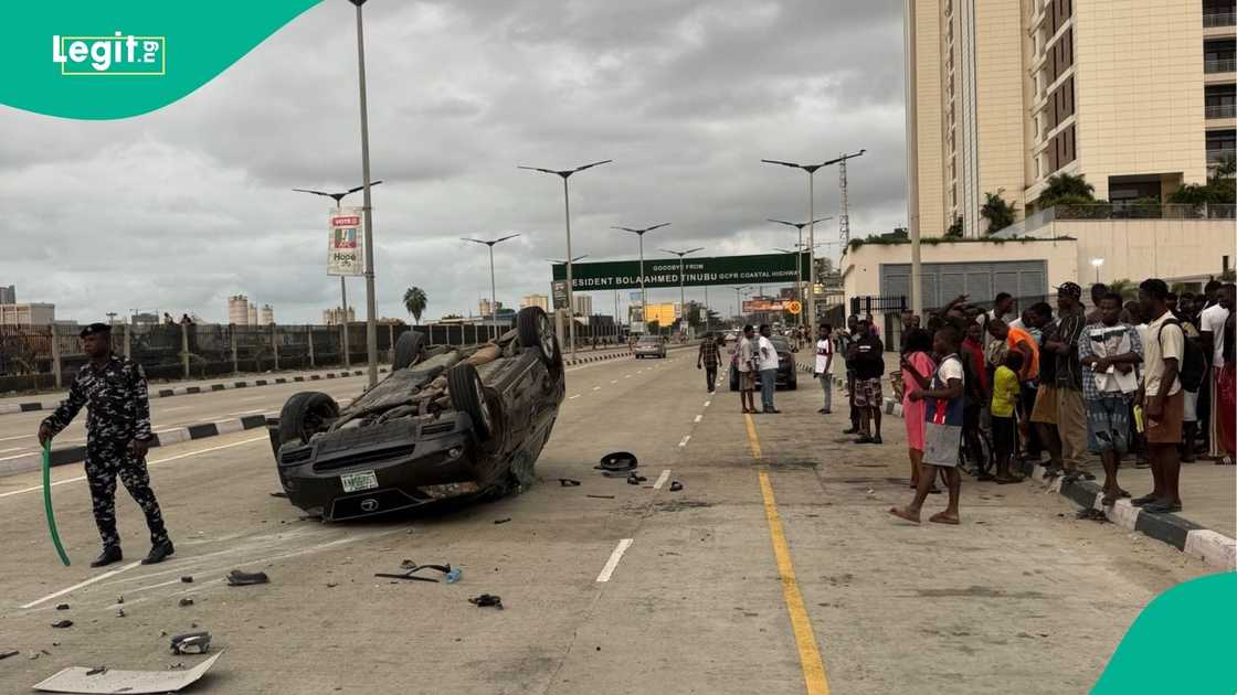 One Killed, 3 Injured as Lexus SUV Crashes on Lagos Coastal Road