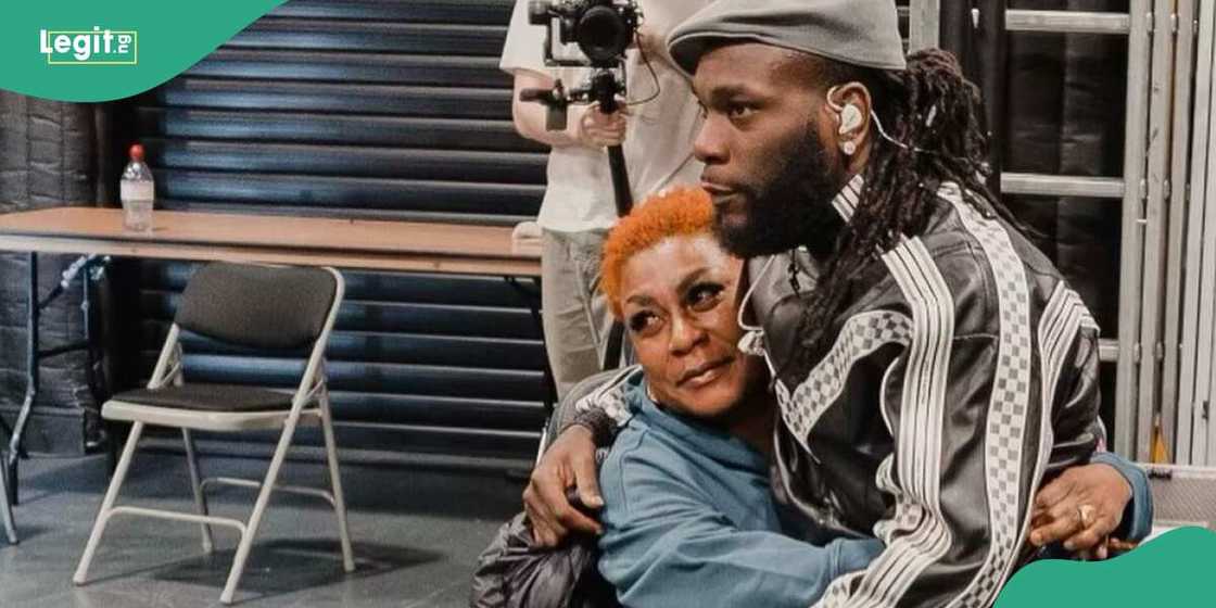 Burna Boy's mother's birthday outfit. Burna Boy's mother's birthday outfit.