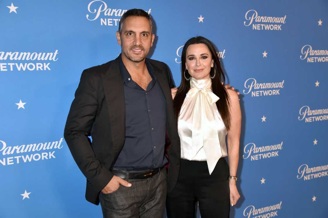 Mauricio Umansky and Kyle Richards in Los Angeles, California.