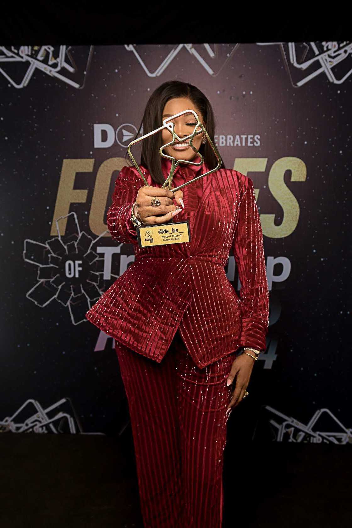 Kiekie, The Force of Influence (Nigeria) Award, Trendupp Awards 2024 Kiekie, The Force of Influence (Nigeria) Award, Trendupp Awards 2024