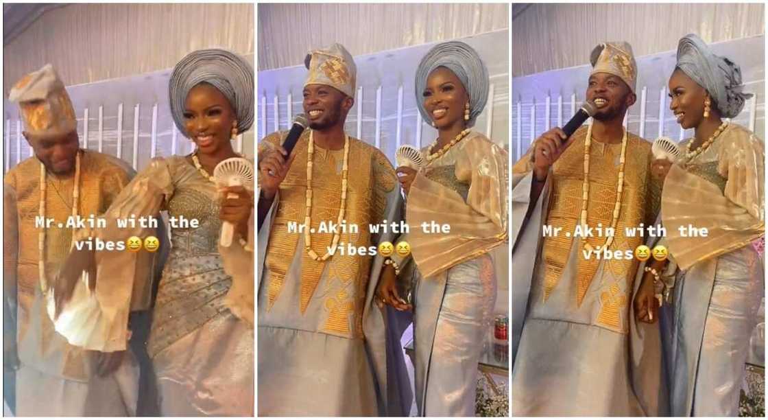 Photos of Akin and his wife when he warned friends not to call him after 7pm. Photos of Akin and his wife when he warned friends not to call him after 7pm.