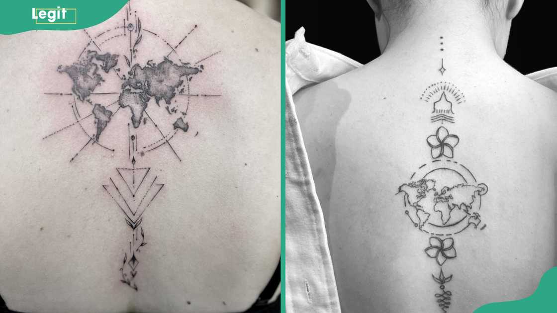 Map tattoos Map tattoos