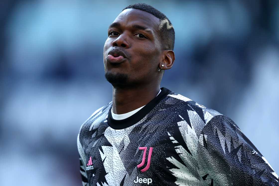 Paul Pogba during warm up before the Serie A football match between Juventus Fc and Ac Monza Paul Pogba during warm up before the Serie A football match between Juventus Fc and Ac Monza