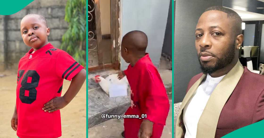 Funny Emma celebrates Tunde Ednut.