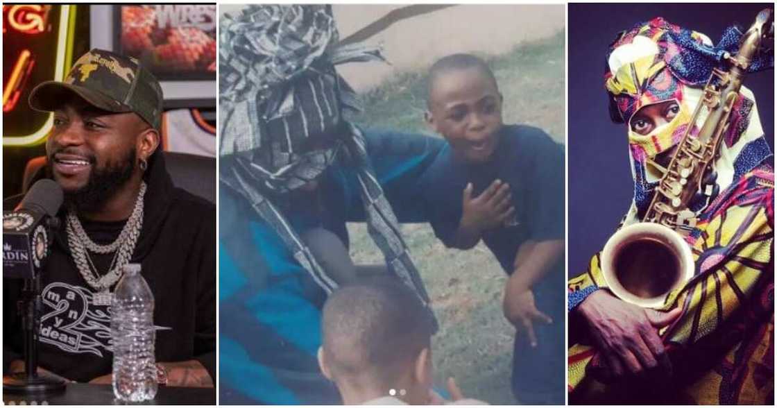 Photos of Davido and Lagbaja Photos of Davido and Lagbaja