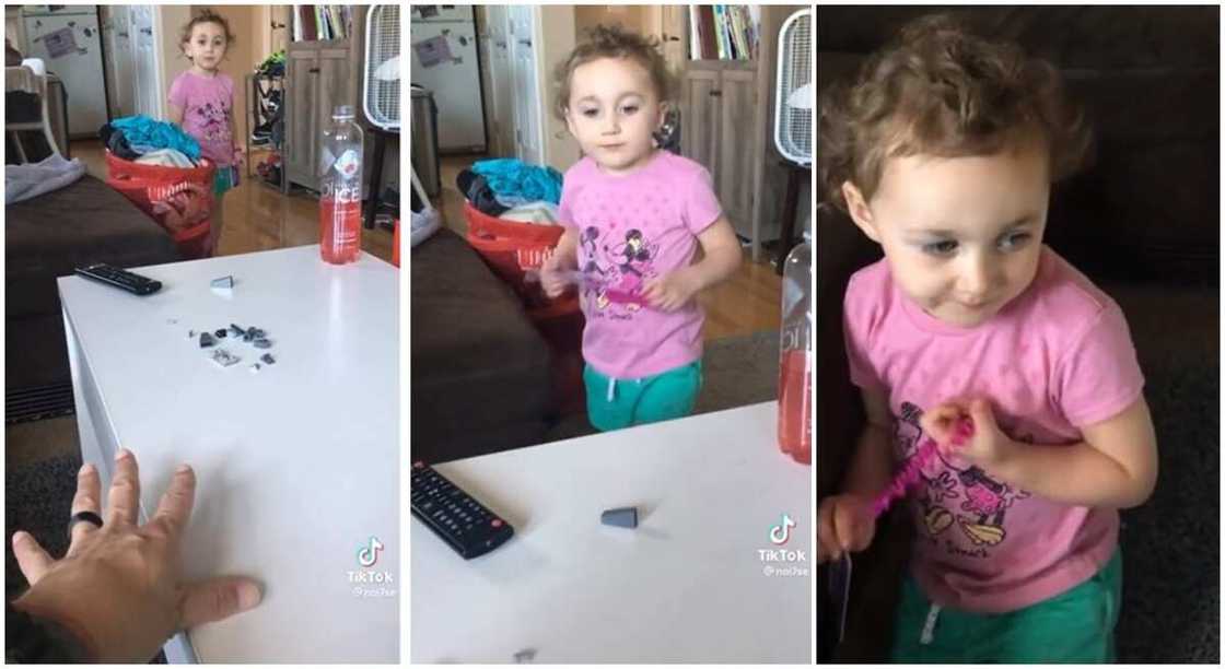 The white girl stylishly snubbed her dad. The white girl stylishly snubbed her dad.