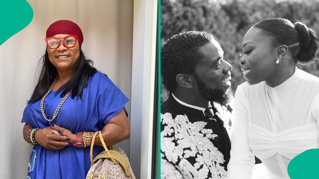 Sola Sobowale appreciates God for her daughter. Sola Sobowale appreciates God for her daughter.