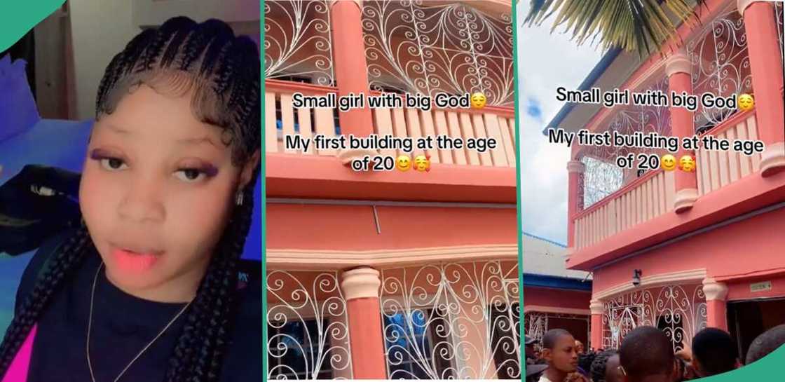 A lady built her house at the age of 20. A lady built her house at the age of 20.