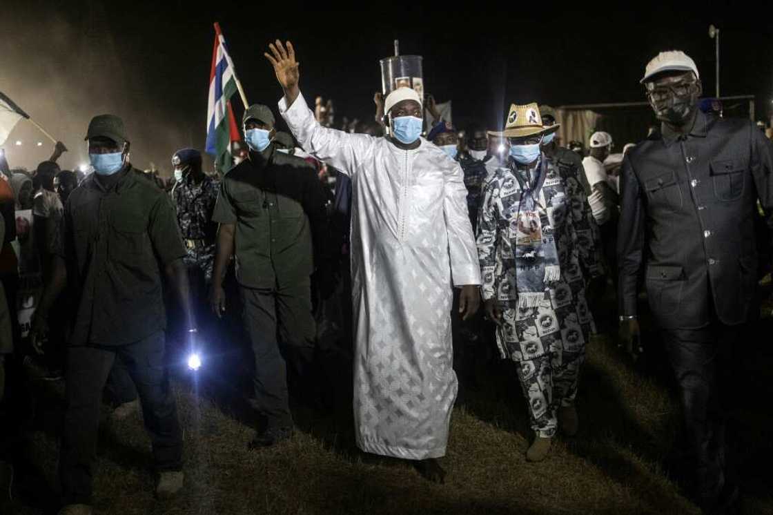 President Adama Barrow last year formed a political alliance with Jammeh's former party