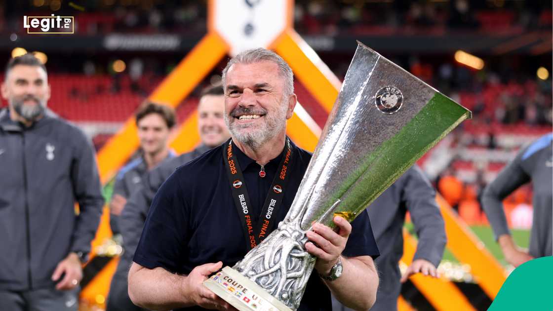 Ange Postecoglou, Tottenham. Ange Postecoglou, Tottenham.