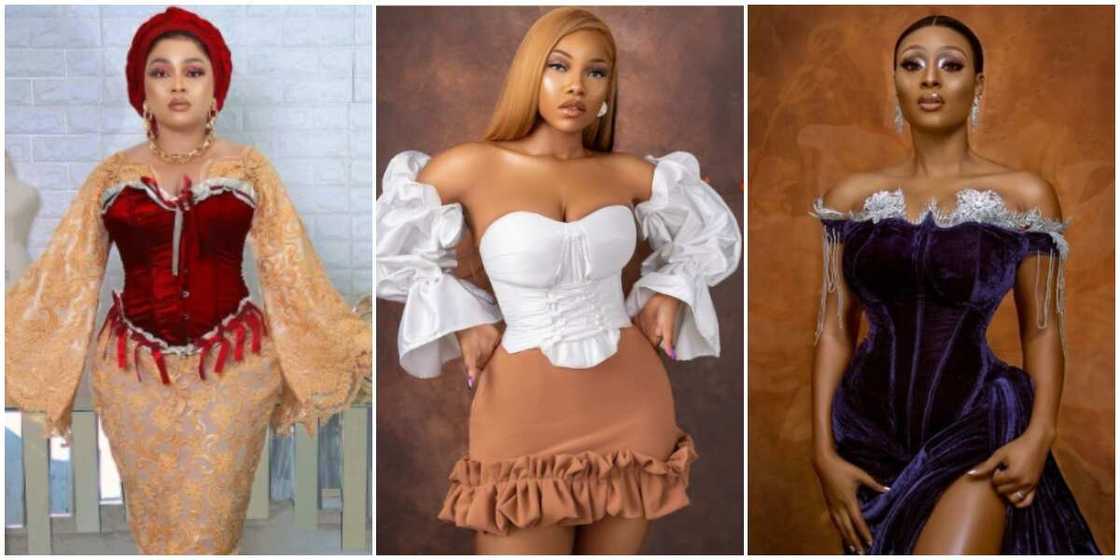 Corset that Body: Mercy Aigbe, Tacha, Others Jump on the Alluring Fashion Trend