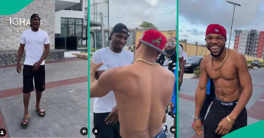 Video of Ighalo and Charles Okocha linking up trends.