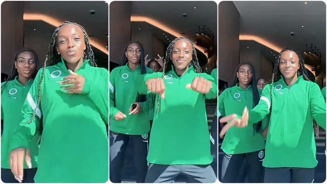 Photo of Michelle Alozie and Asisat Oshoala Photo of Michelle Alozie and Asisat Oshoala