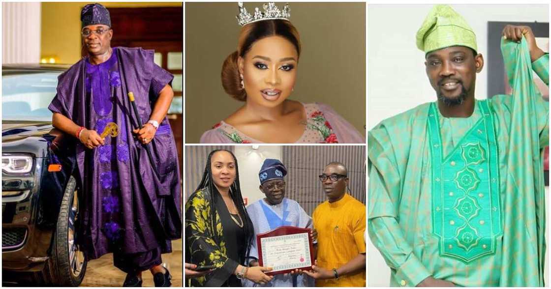 Photos of Kwam1, Emmanuella Ropo, Olori Badirat Ajoke, Pasuma, and Bola Ahmed Tinubu