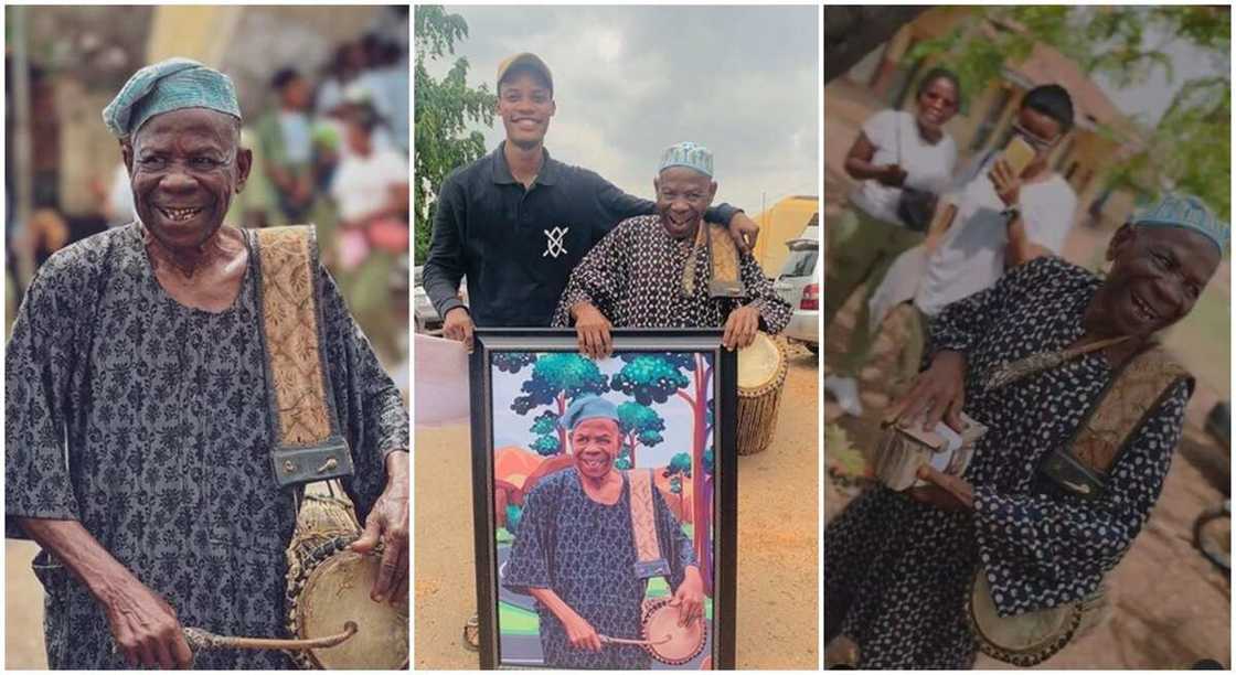 Baba Onilu has now received the 50% of cash for his photos and another N100,000 donated by Nigerians online, plus a nice frame.