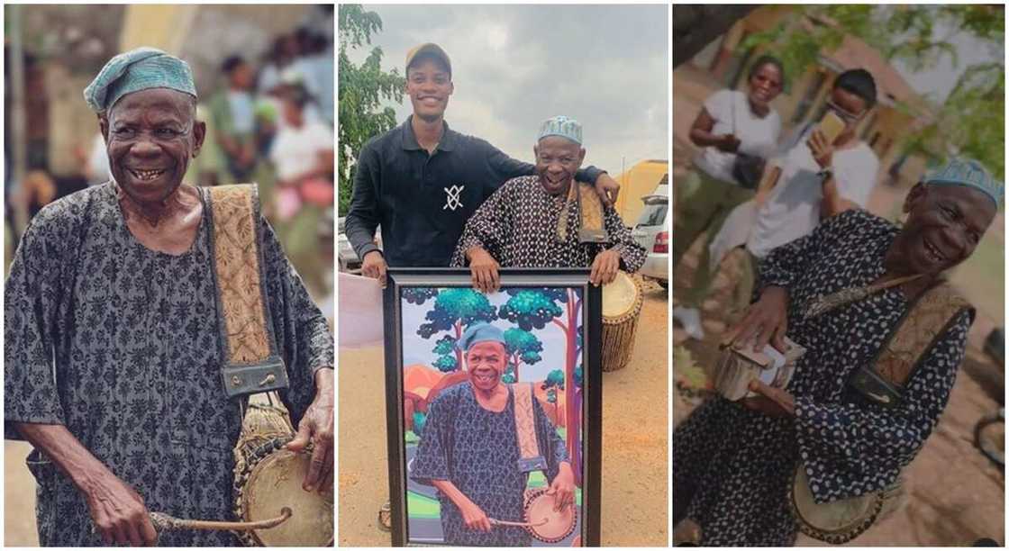 Baba Onilu has now received the 50% of cash for his photos and another N100,000 donated by Nigerians online, plus a nice frame. Baba Onilu has now received the 50% of cash for his photos and another N100,000 donated by Nigerians online, plus a nice frame.